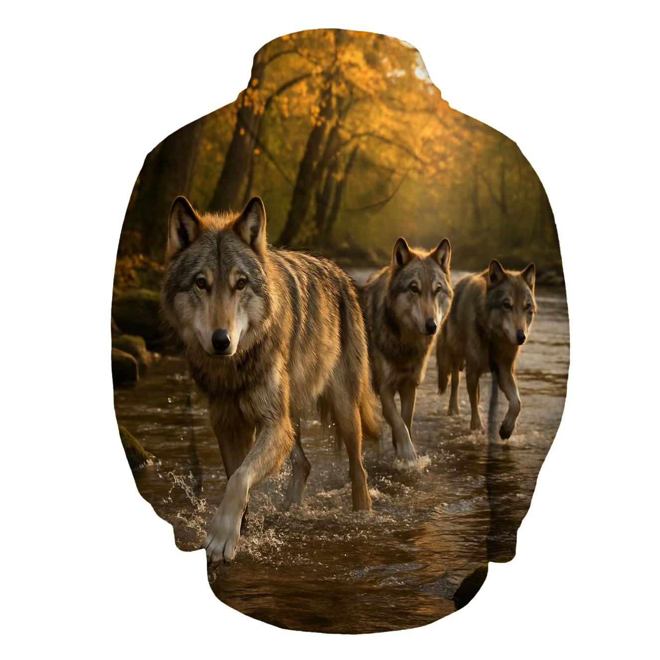 Forest Pack Crossing Stream zip-up hoodies