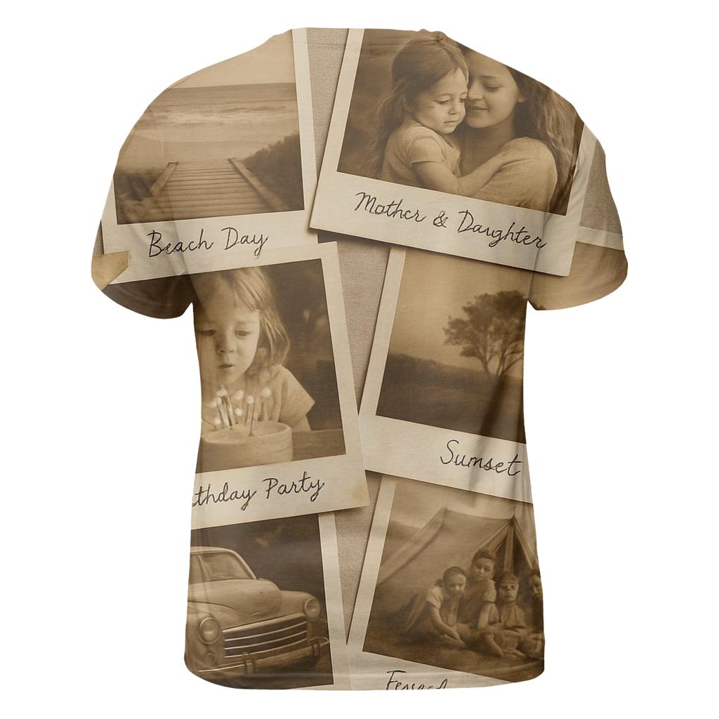 Polaroid Film Collage unique graphic print tees