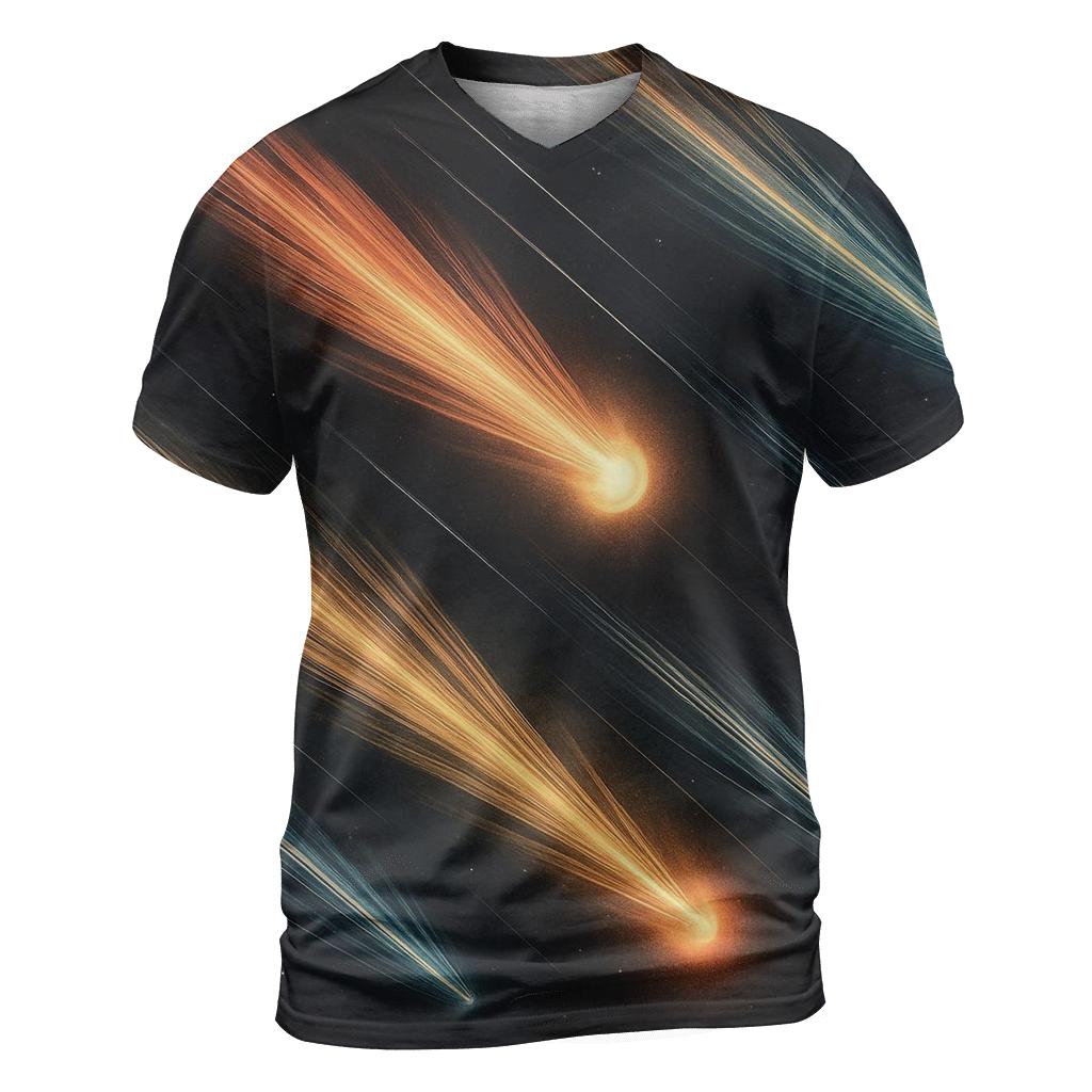 Comet Fan Overprint creative print fashion shirts