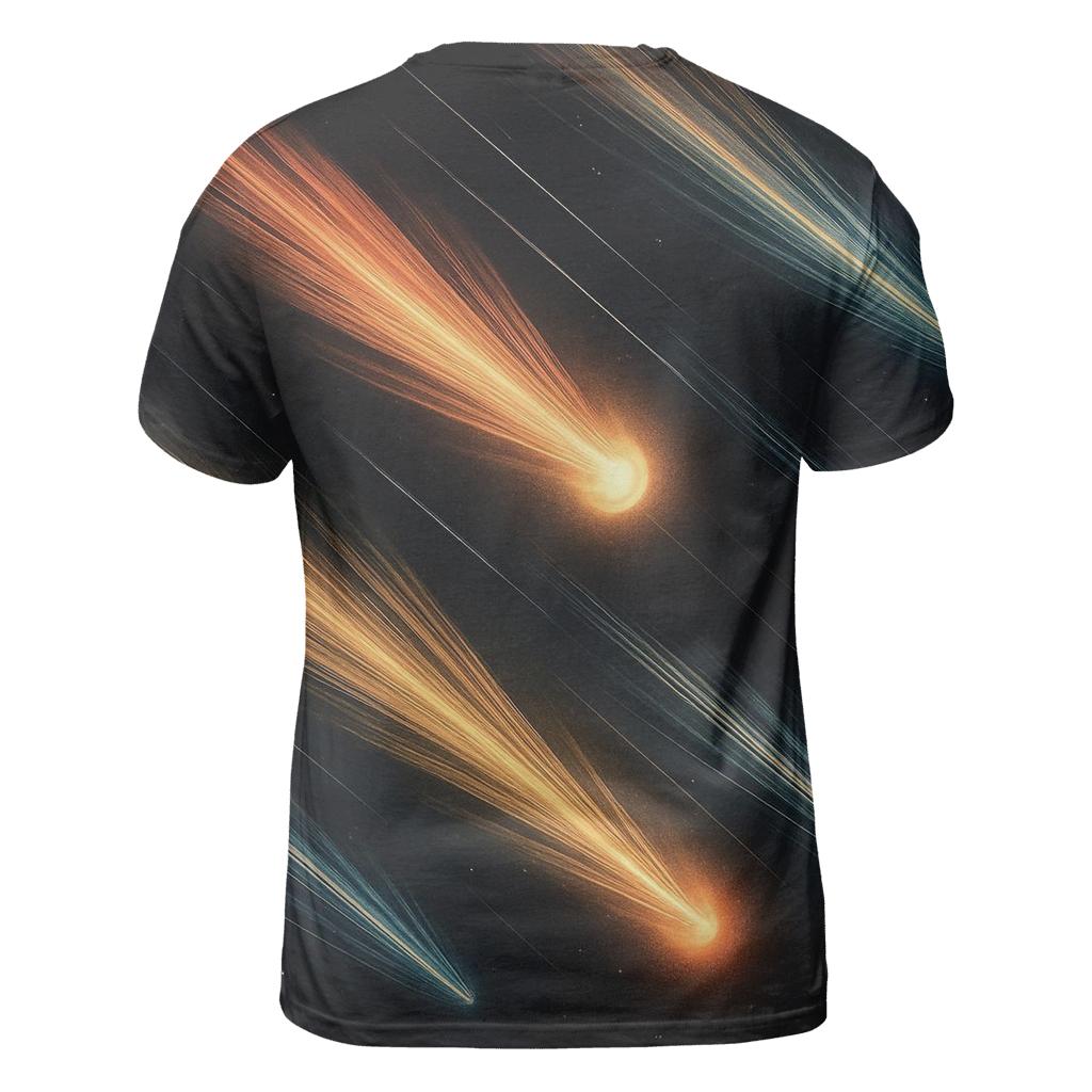 Comet Fan Overprint creative print fashion shirts