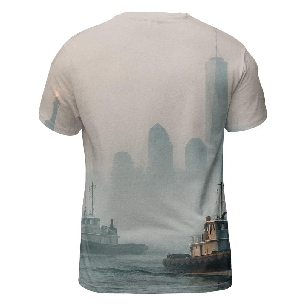 Harbor Fog At Dawn artistic all-over print tops