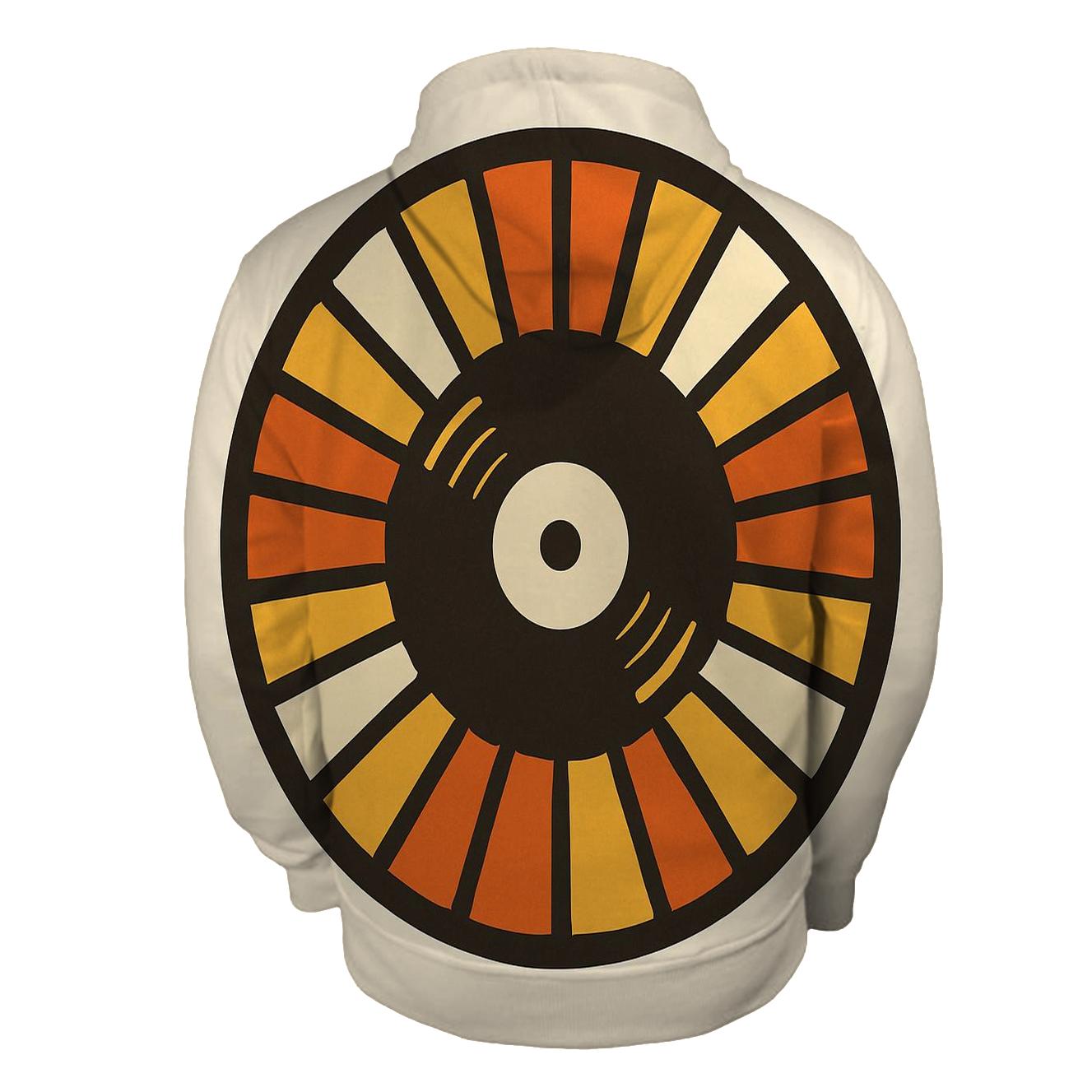 Sunburst Vinyl Emblem custom hoodies