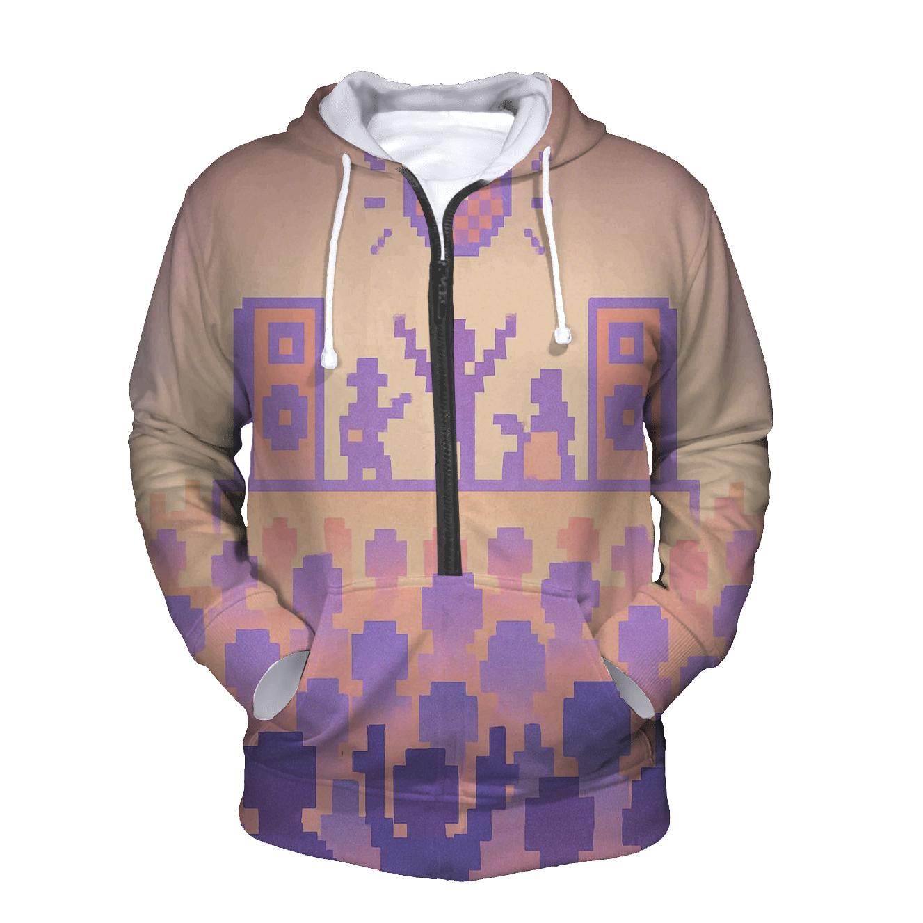 Pixel Concert Crowd custom hoodies