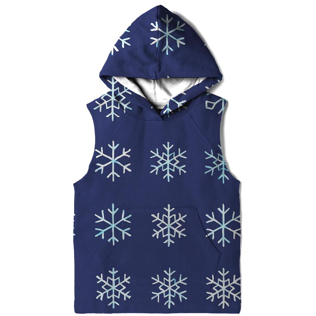 Minimalist Snowflake Grid pullover hoodies
