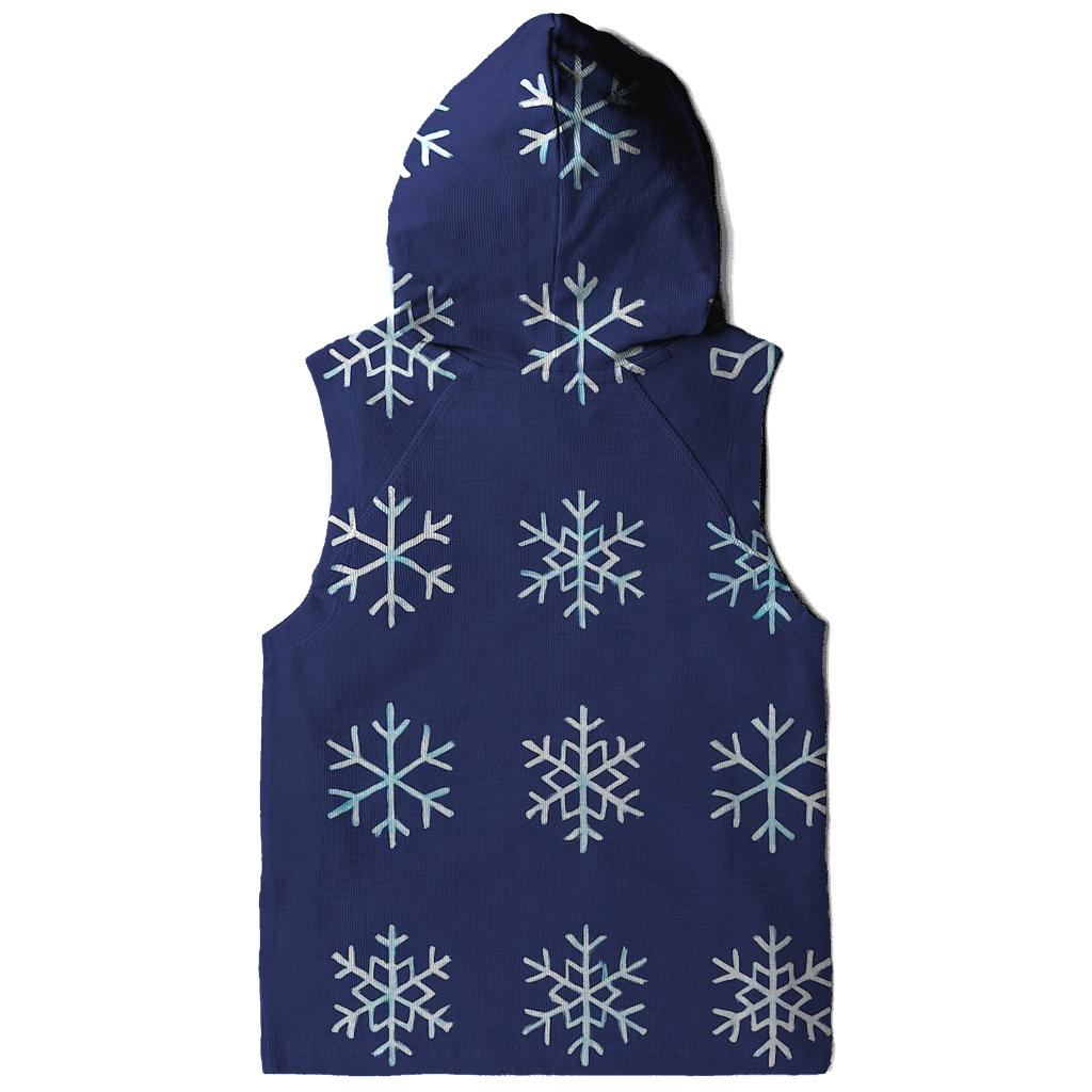 Minimalist Snowflake Grid pullover hoodies