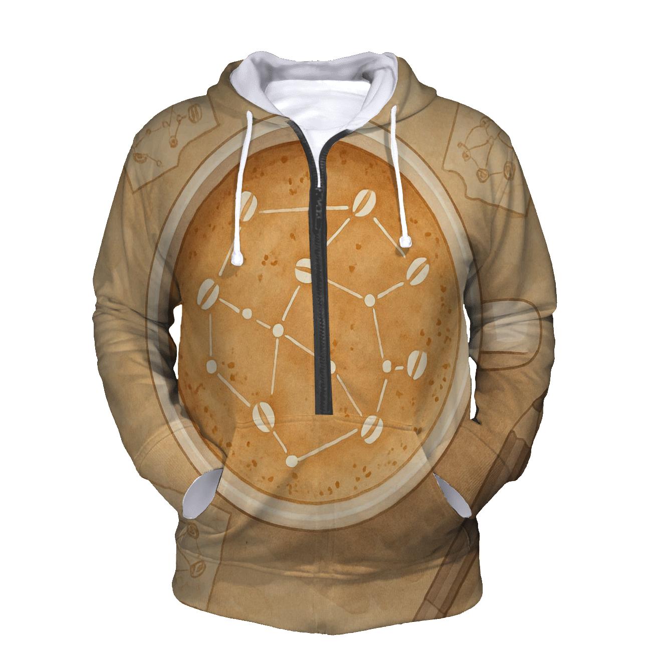 Latte Constellation Map heavyweight hoodies