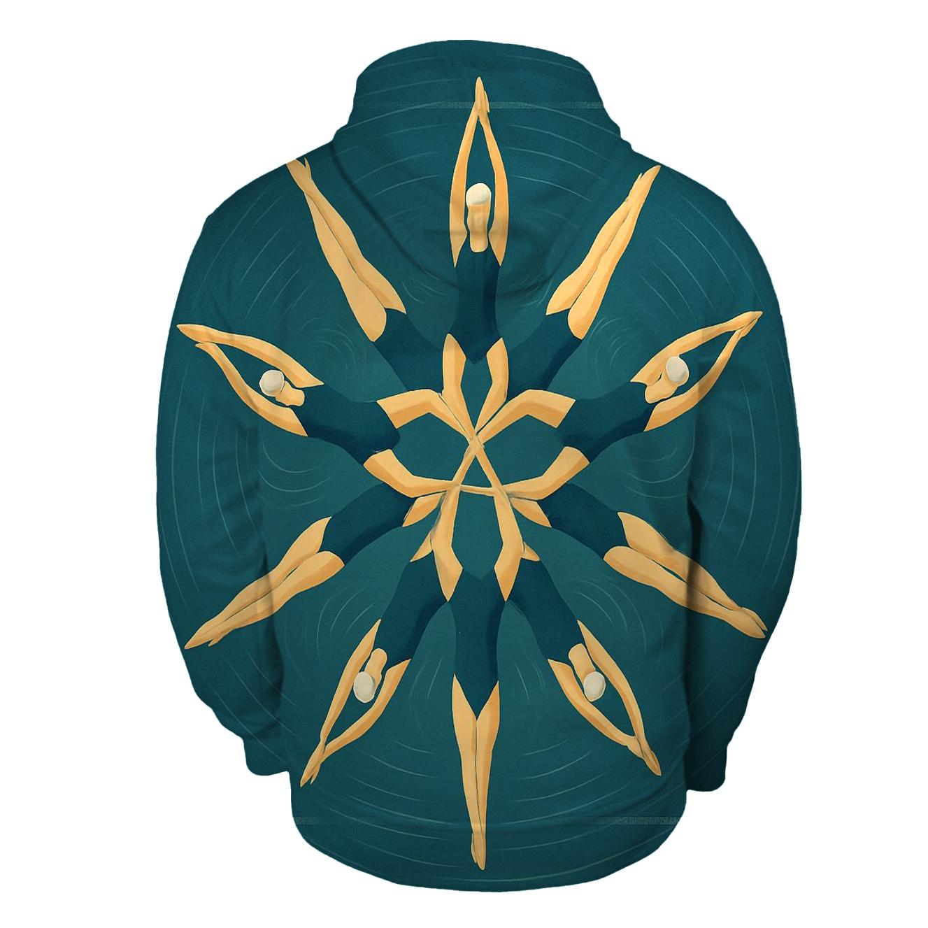Synchronized Swim Silhouettes custom hoodies