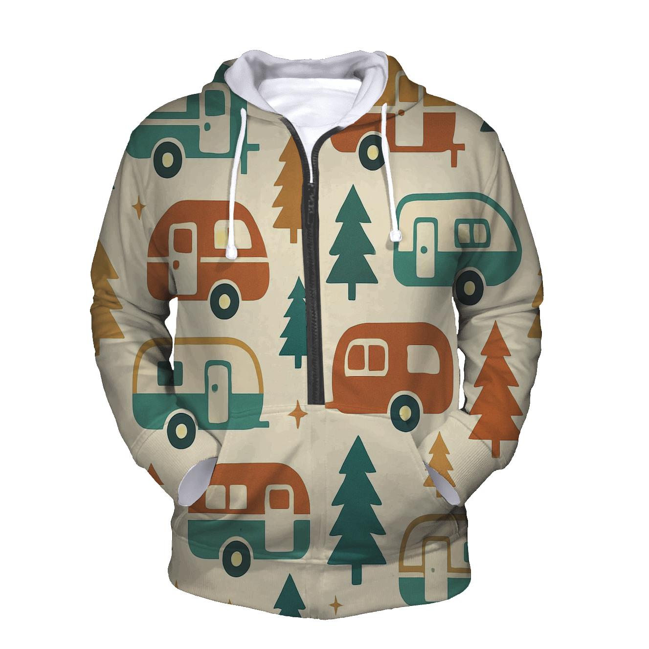 Starlit Camper Pattern custom hoodies