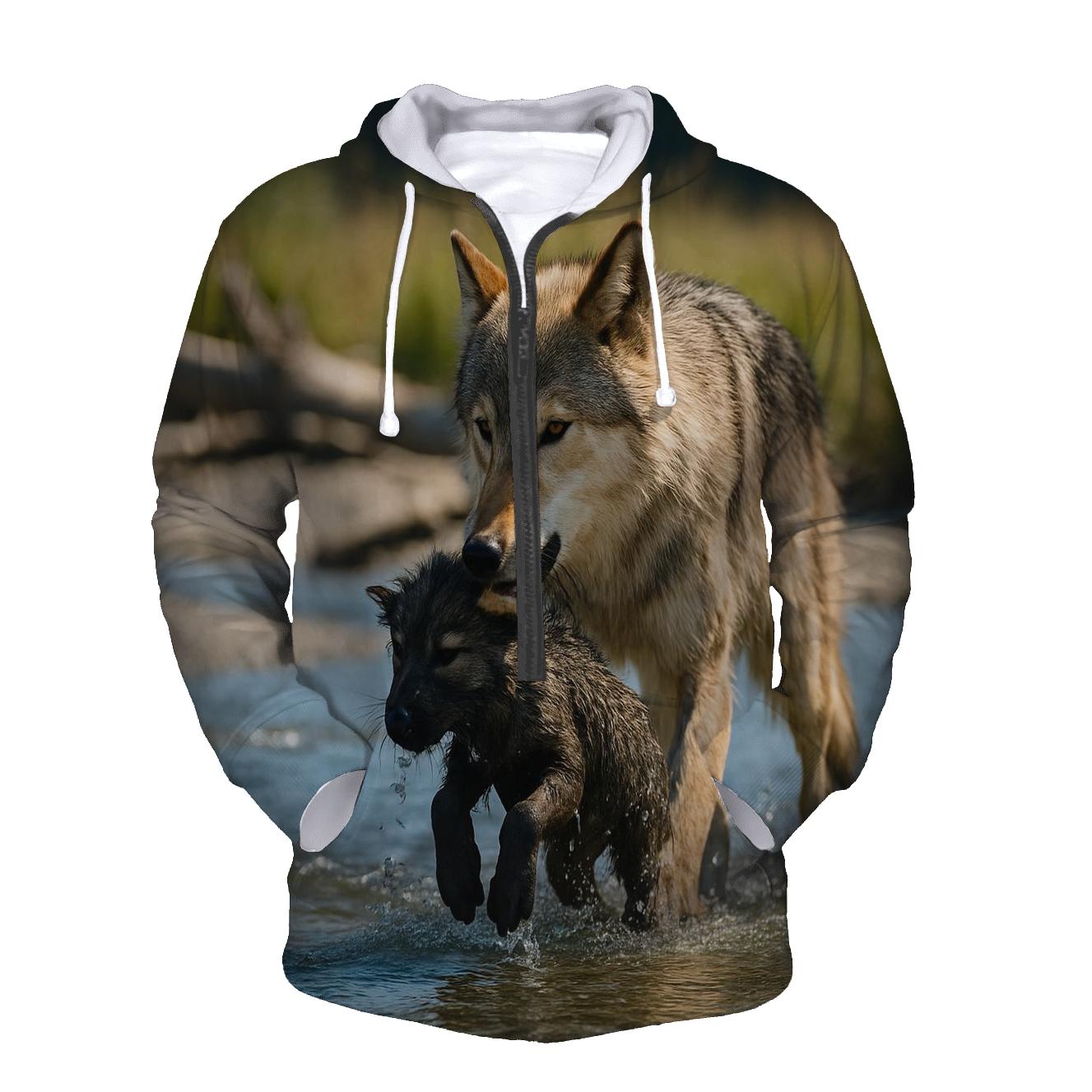 River Delta Pup Rescue printed hoodies