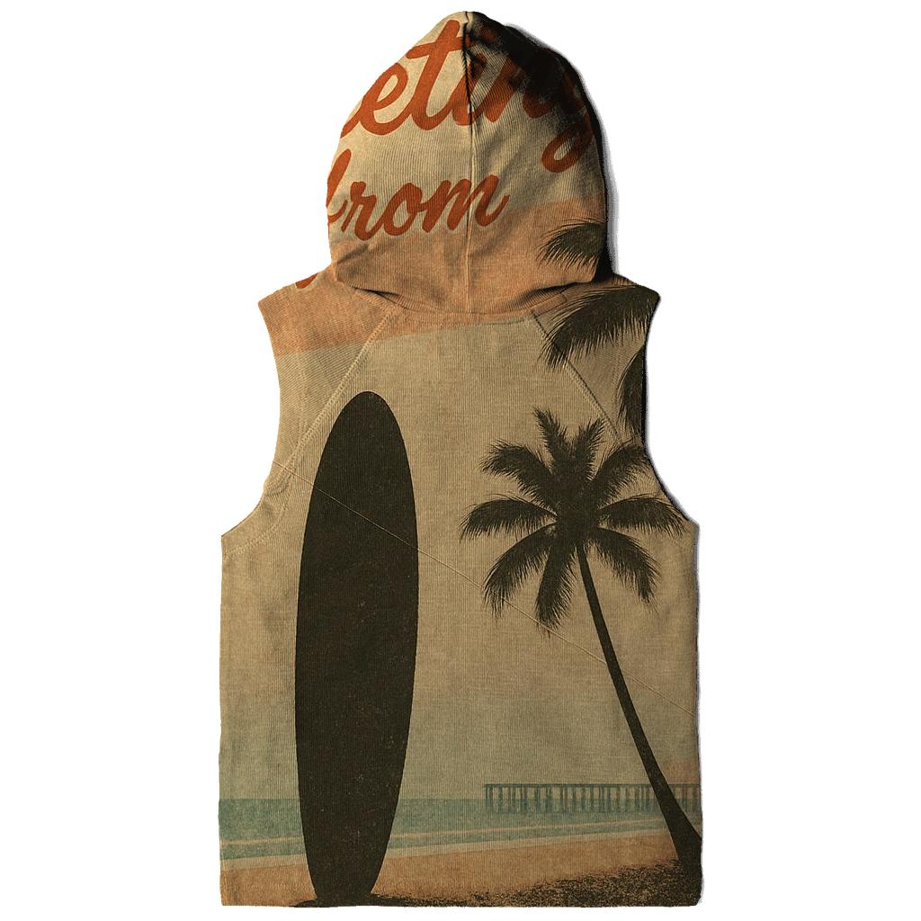 Sunset Surfboard Postcard heavyweight hoodies