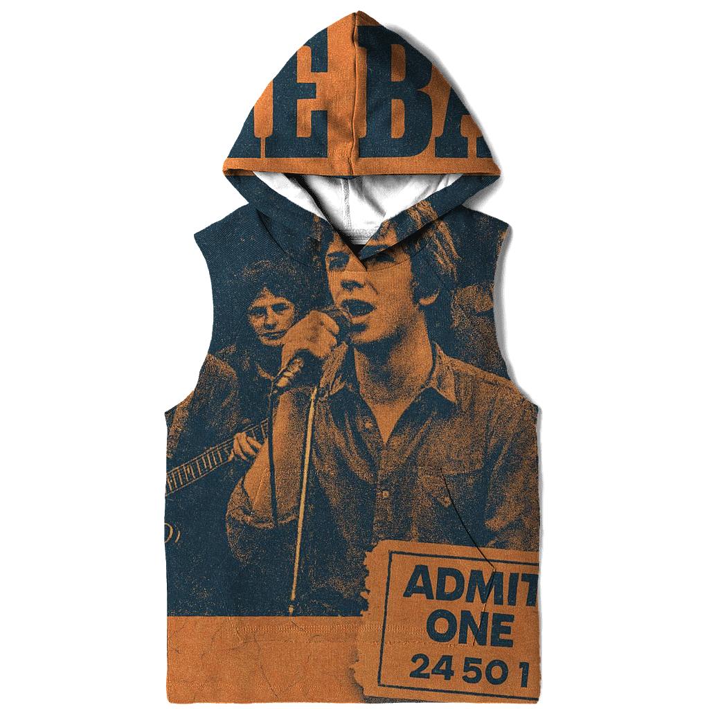 Distressed Concert Poster zip-up hoodies