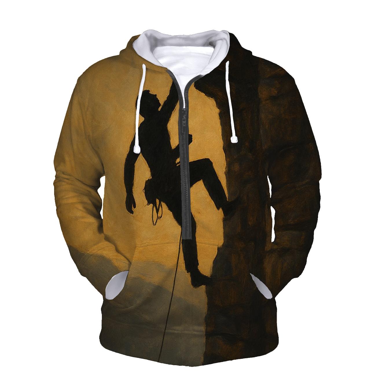 Rock Climb Silhouette Ascent hoodies fashion