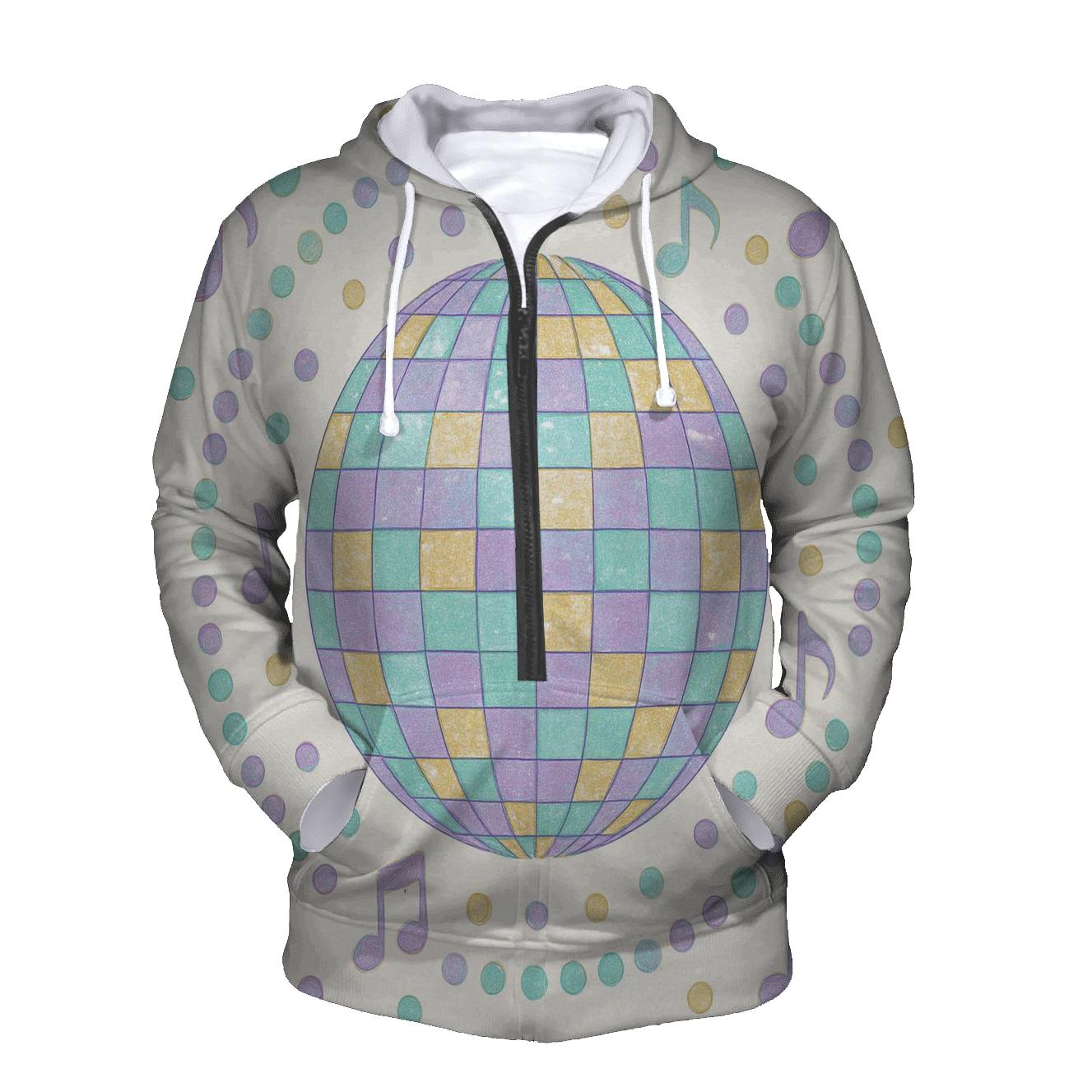 Disco Dot Mosaic premium hoodies