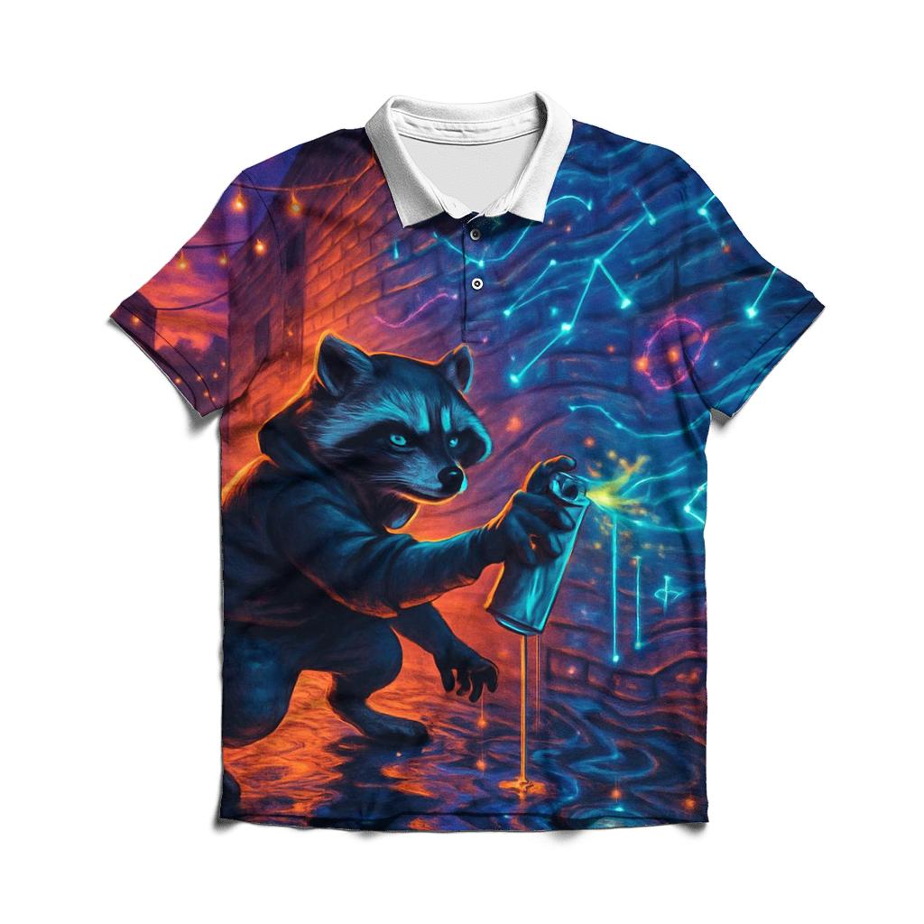 Graffiti Nightcrawler branded logo polo shirts