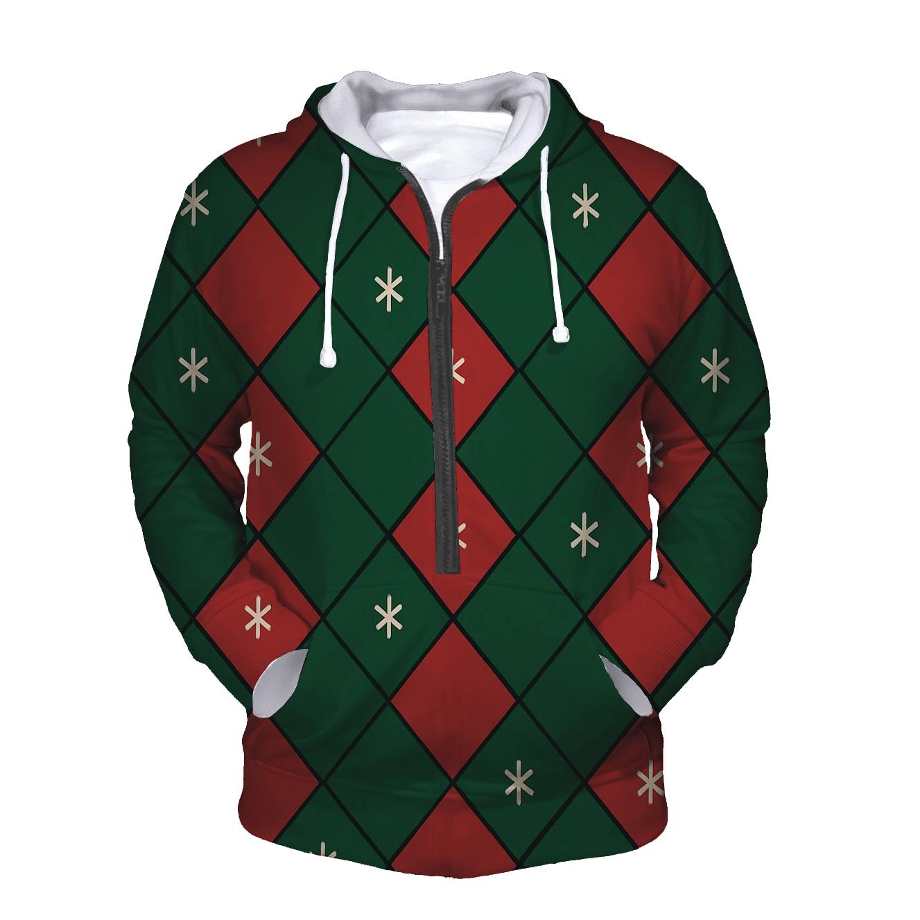 Diamond Snowgrid graphic hoodies