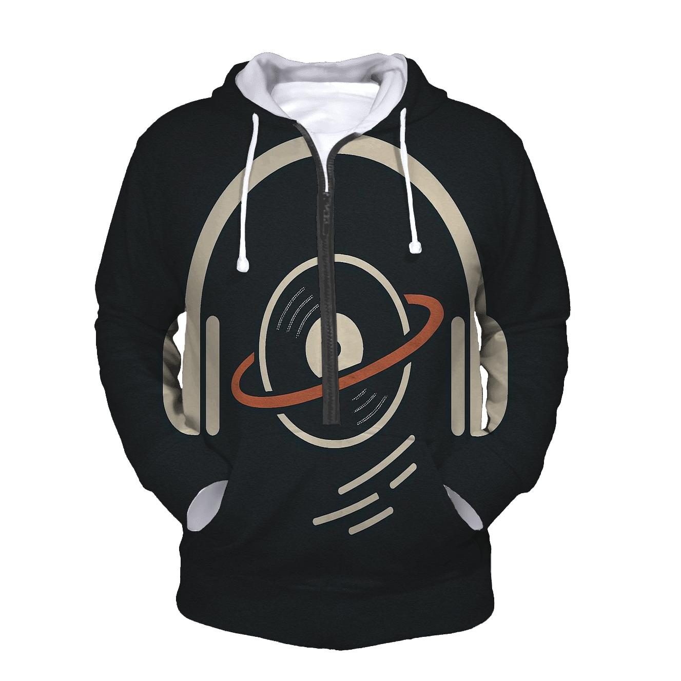 Headphone Orbit Icon heavyweight hoodies