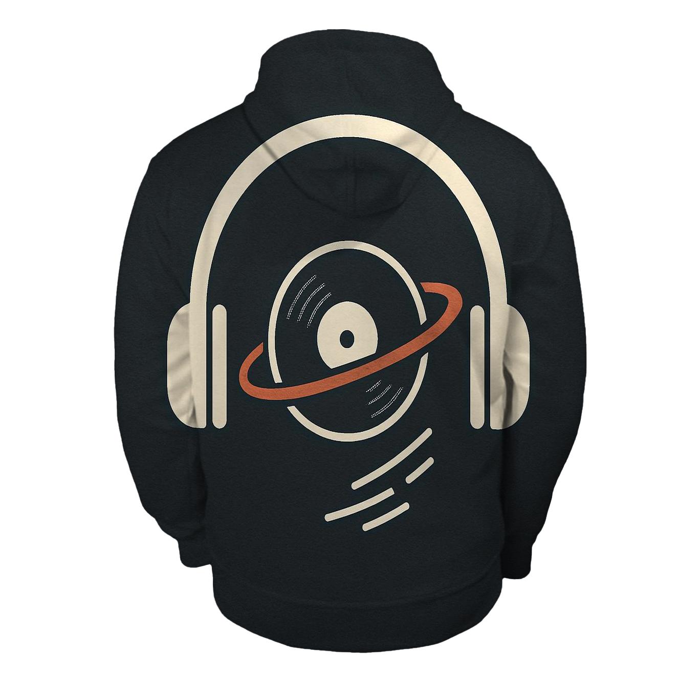 Headphone Orbit Icon heavyweight hoodies