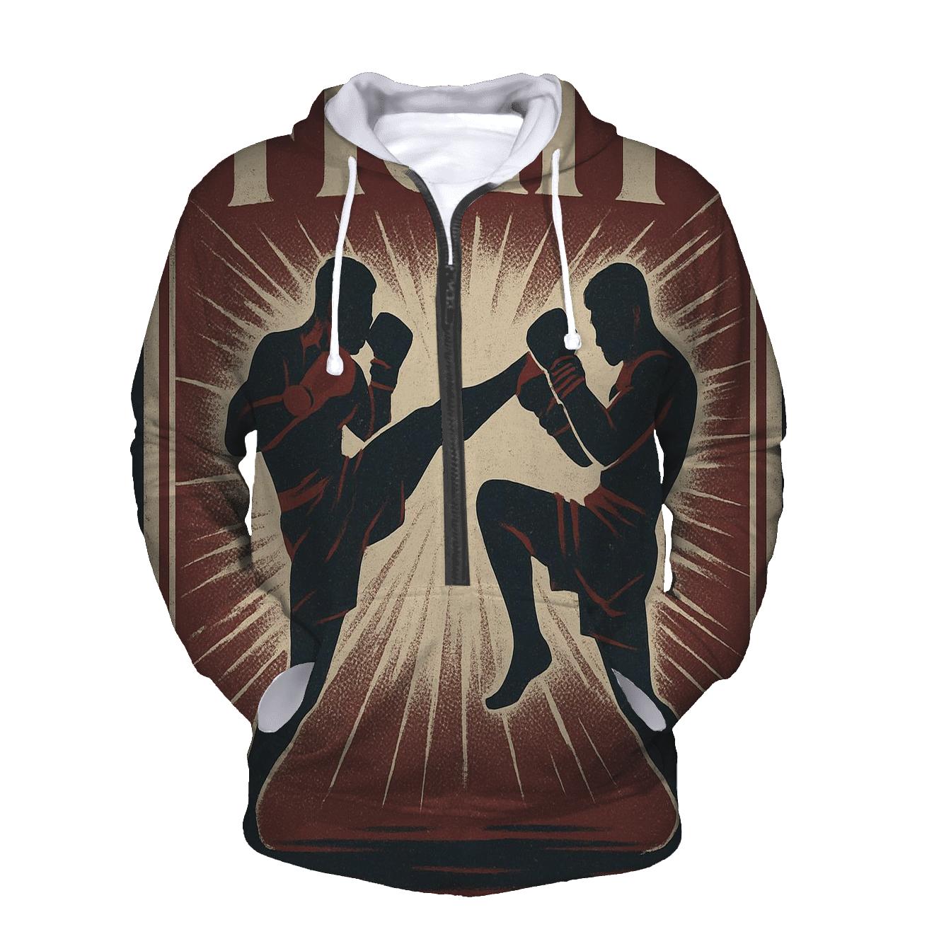 Boxing Vintage Poster premium hoodies