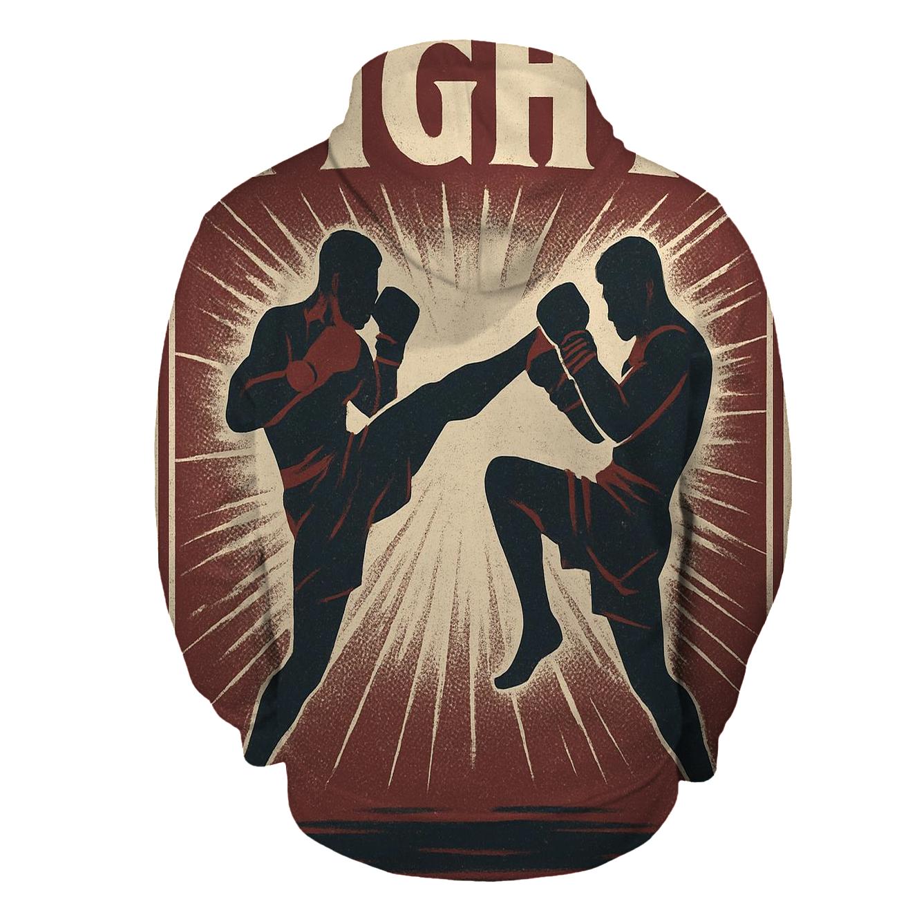 Boxing Vintage Poster premium hoodies