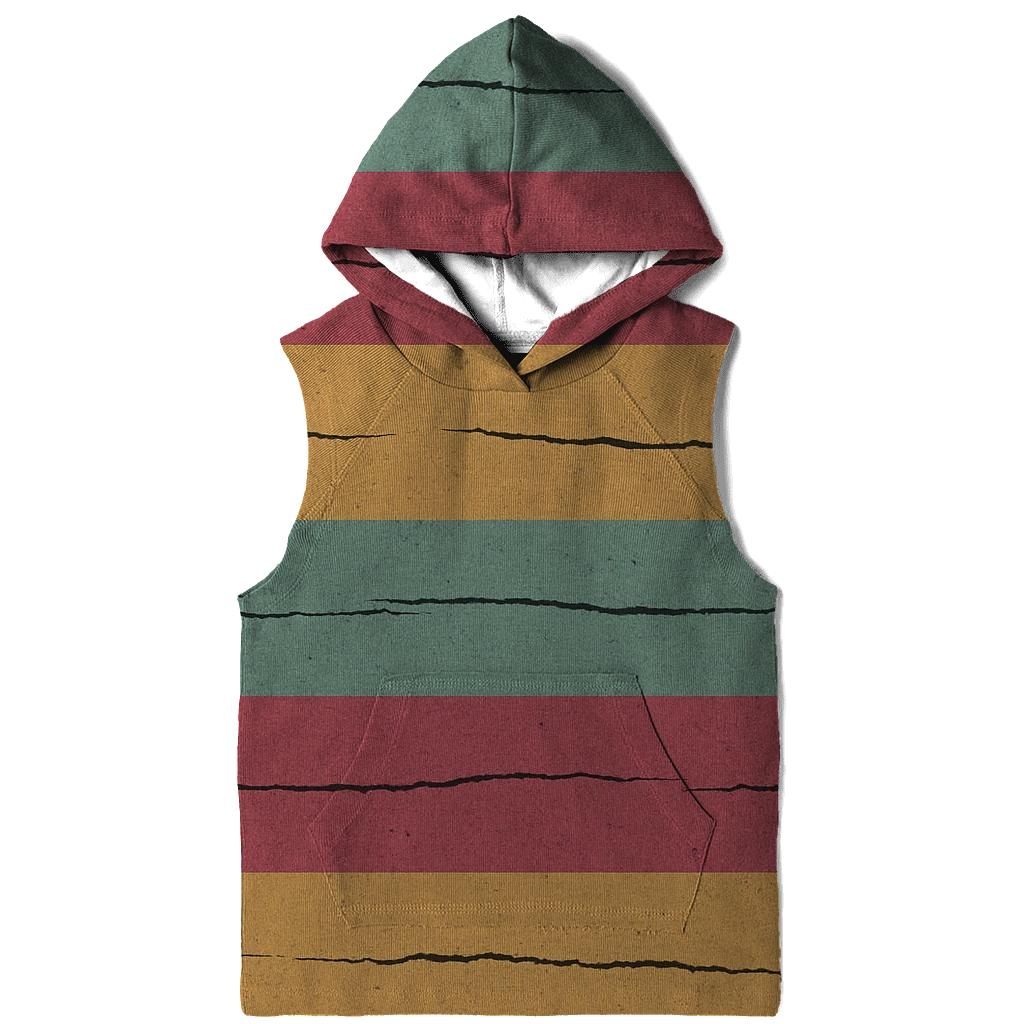 VHS Static Stripes zip-up hoodies