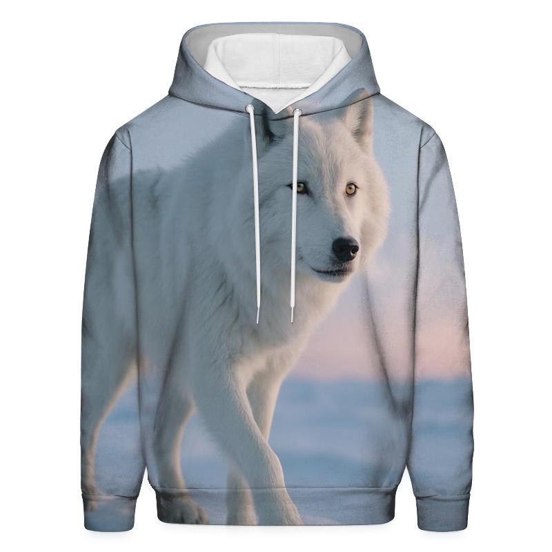 Arctic Matriarch At Dawn embroidered hoodies