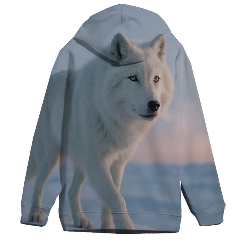 Arctic Matriarch At Dawn embroidered hoodies