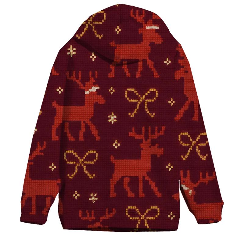 Reindeer Ribbon Carousel Design premium hoodies