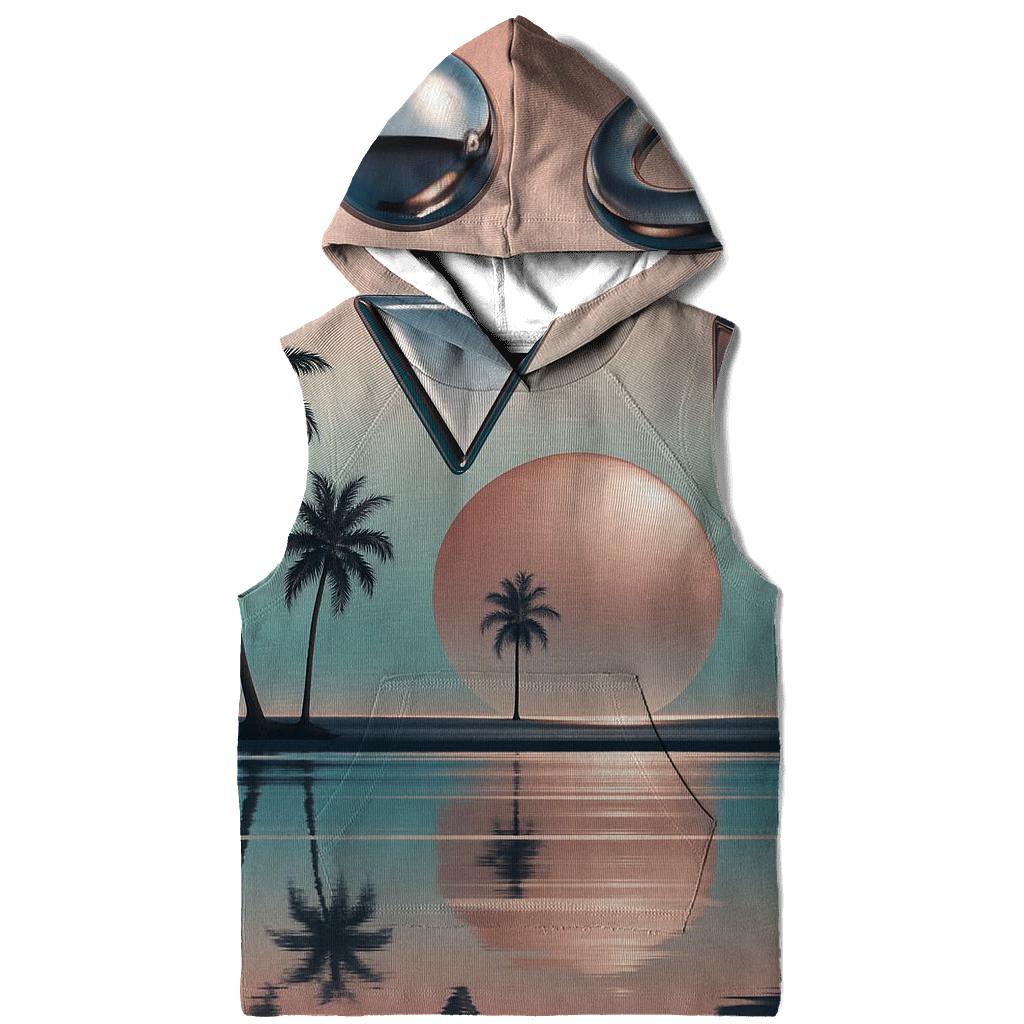 Chrome Mirage Sunset custom hoodies