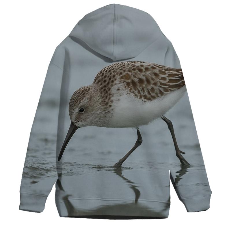 Tideflat Forage Western Sandpiper premium hoodies