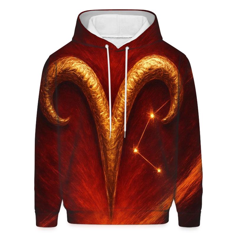 Aries Solar Flame Glyph heavyweight hoodies