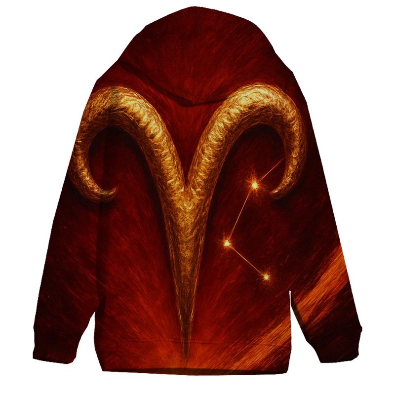 Aries Solar Flame Glyph heavyweight hoodies