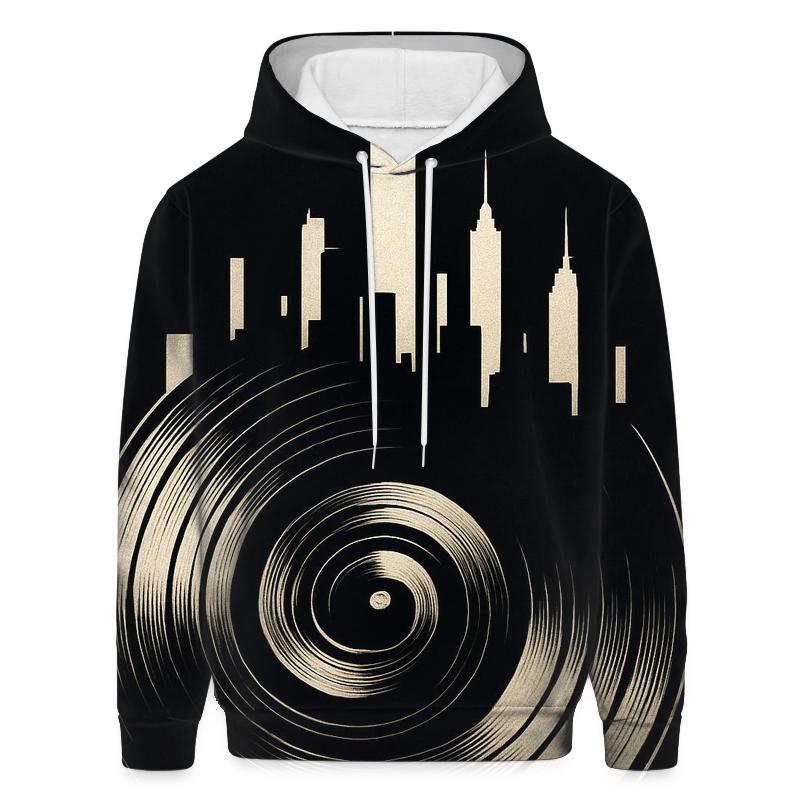 Vinyl Spiral Skyline hoodie designs