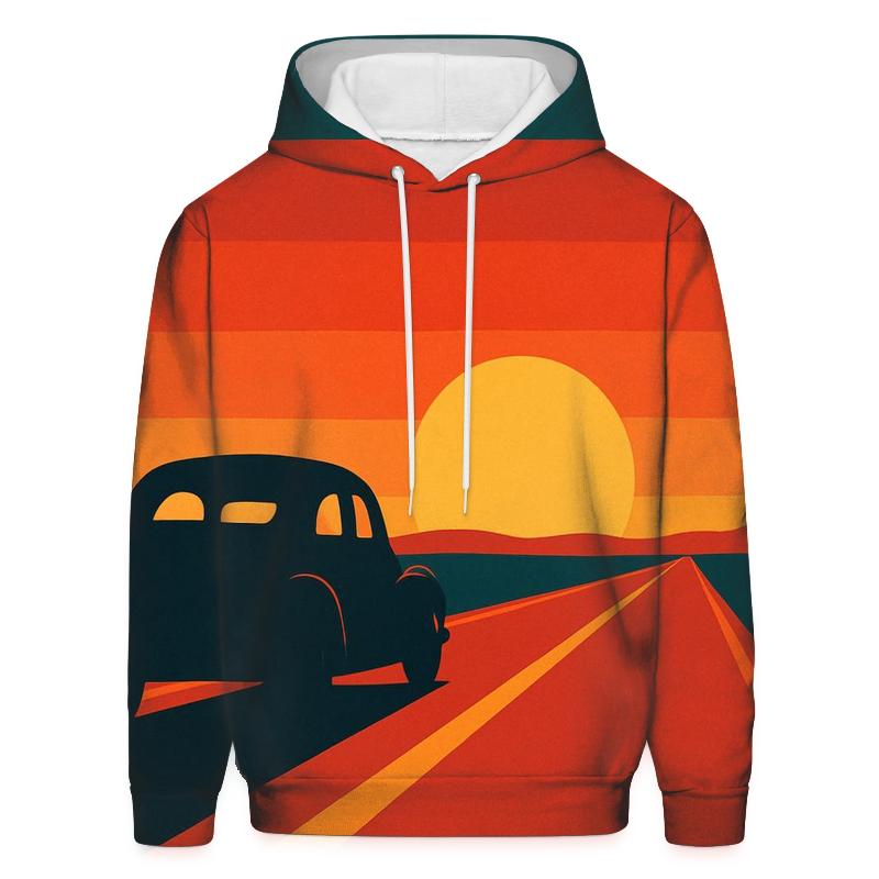 Mustang Road Horizon printed hoodies