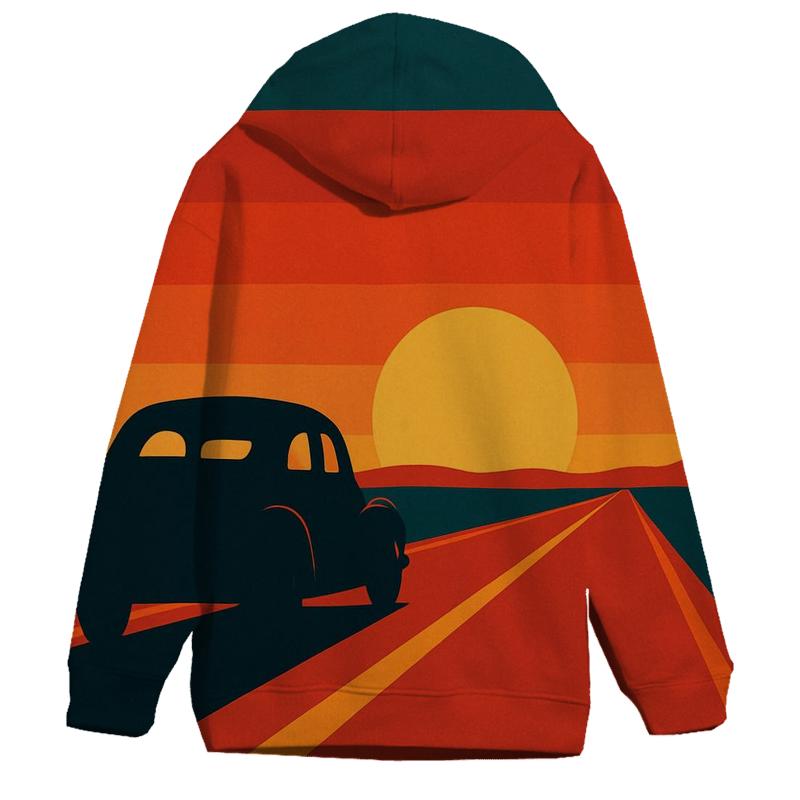 Mustang Road Horizon printed hoodies