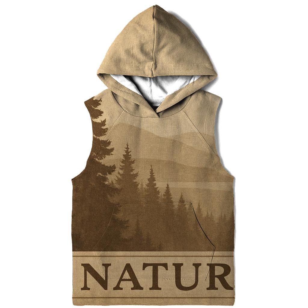 Sepia Forest Landscape premium hoodies