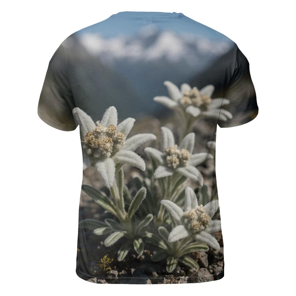 Sunlit Alpine Edelweiss Cluster personalized full print shirts