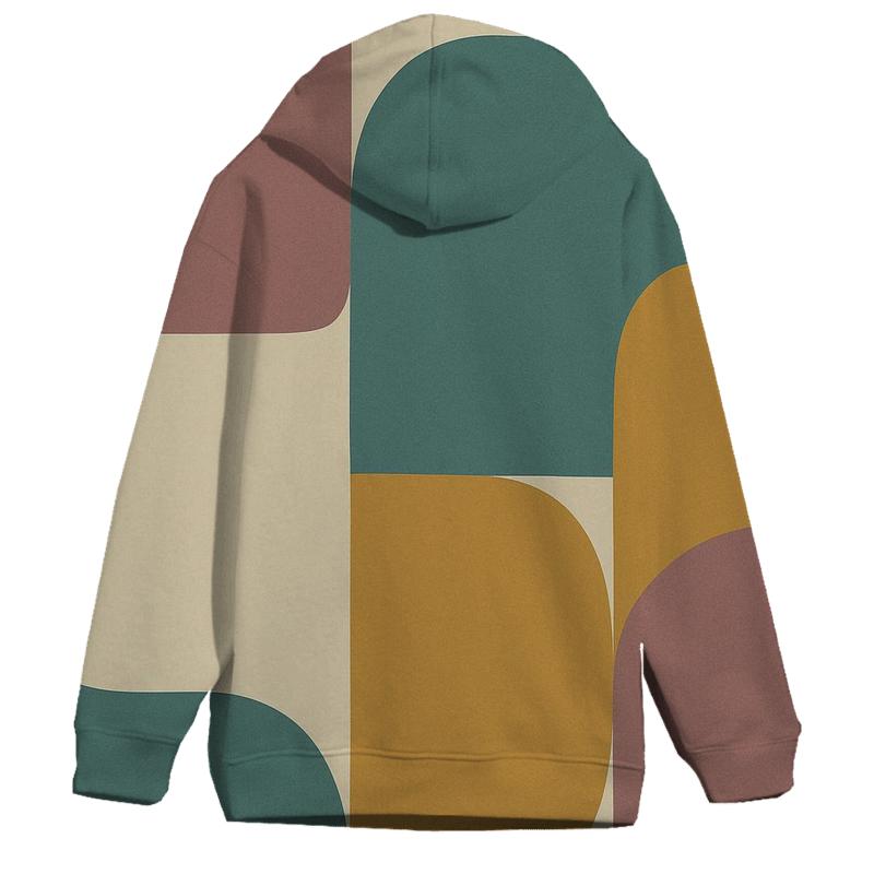 Velvet Abstract Blocks graphic hoodies