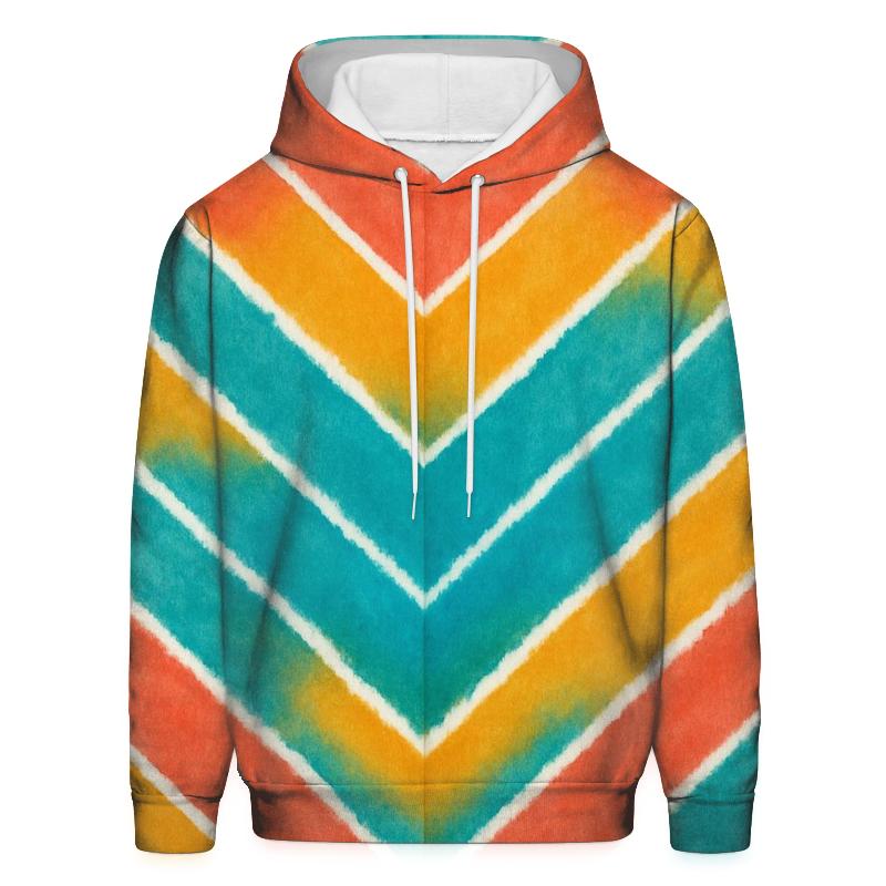 Coral Chevron Accordion hoodie designs