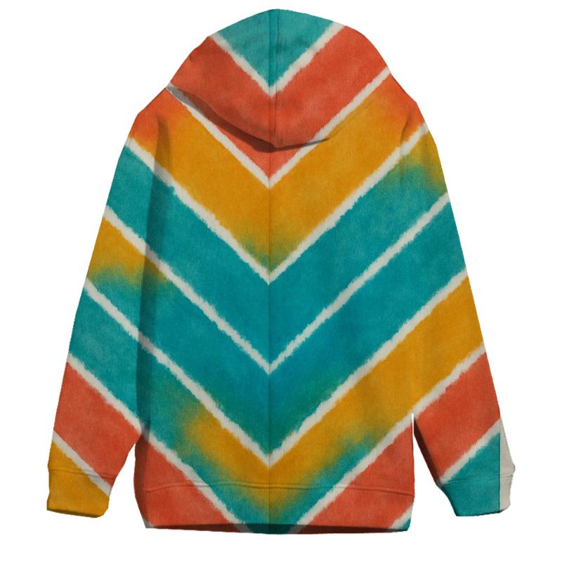 Coral Chevron Accordion hoodie designs