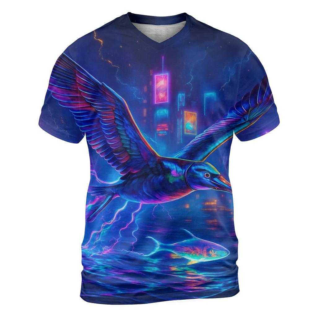 Neon Albatross Voyager statement graphic shirts