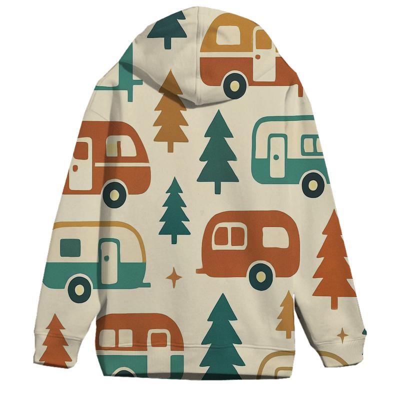 Starlit Camper Pattern graphic hoodies