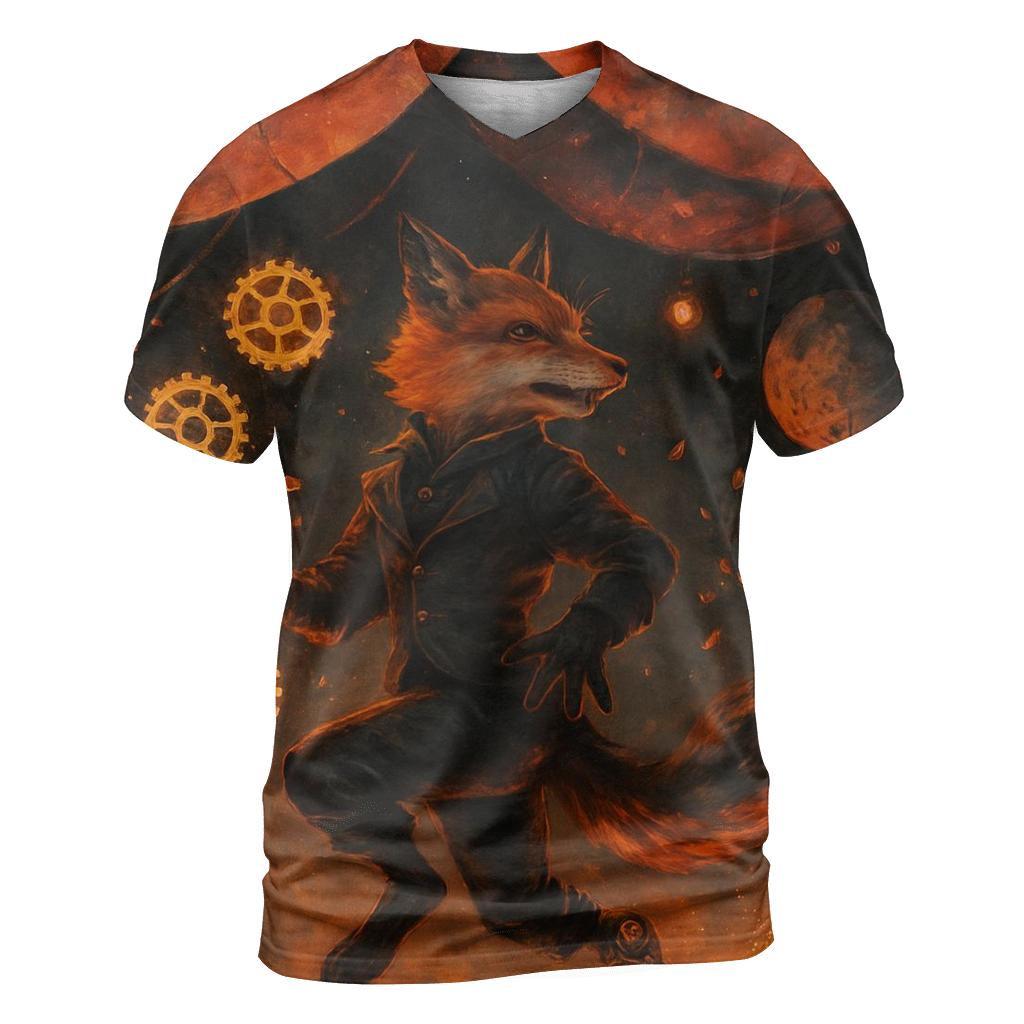 Clockwork Fox Carnival unique graphic print tees