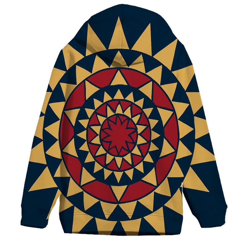 Starburst Ornament Mandala heavyweight hoodies