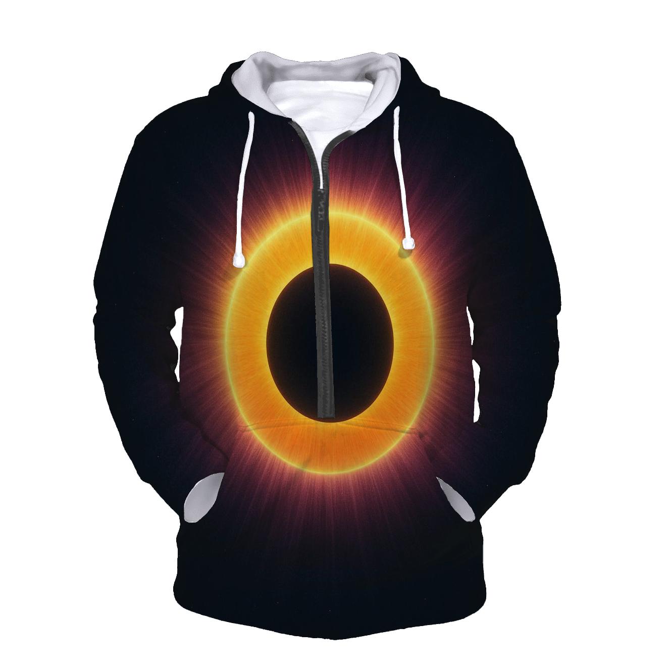 Eclipse Corona Rings graphic hoodies
