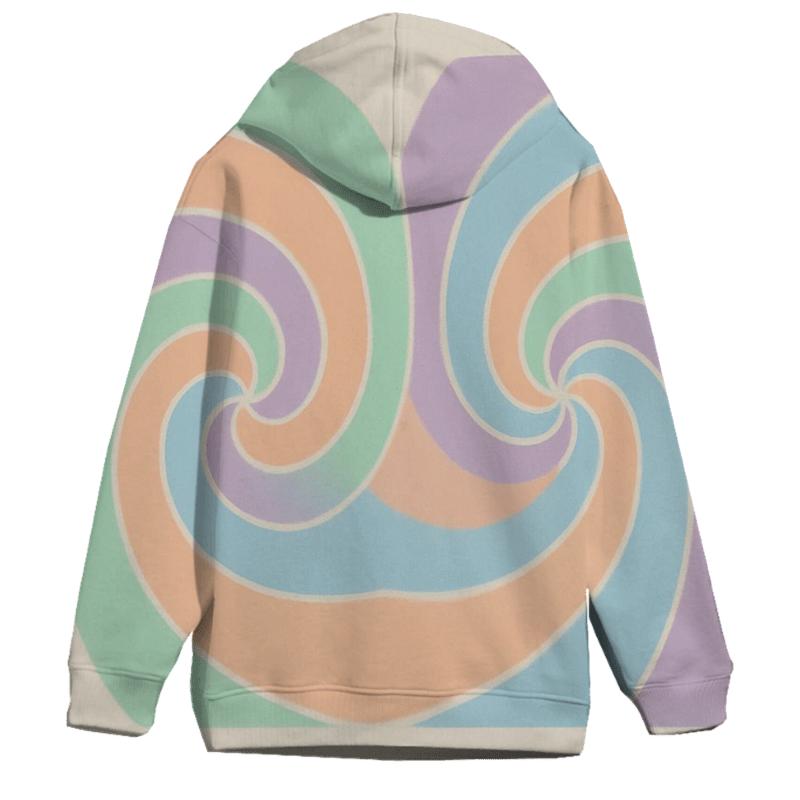 Pastel Spiral Duo pullover hoodies