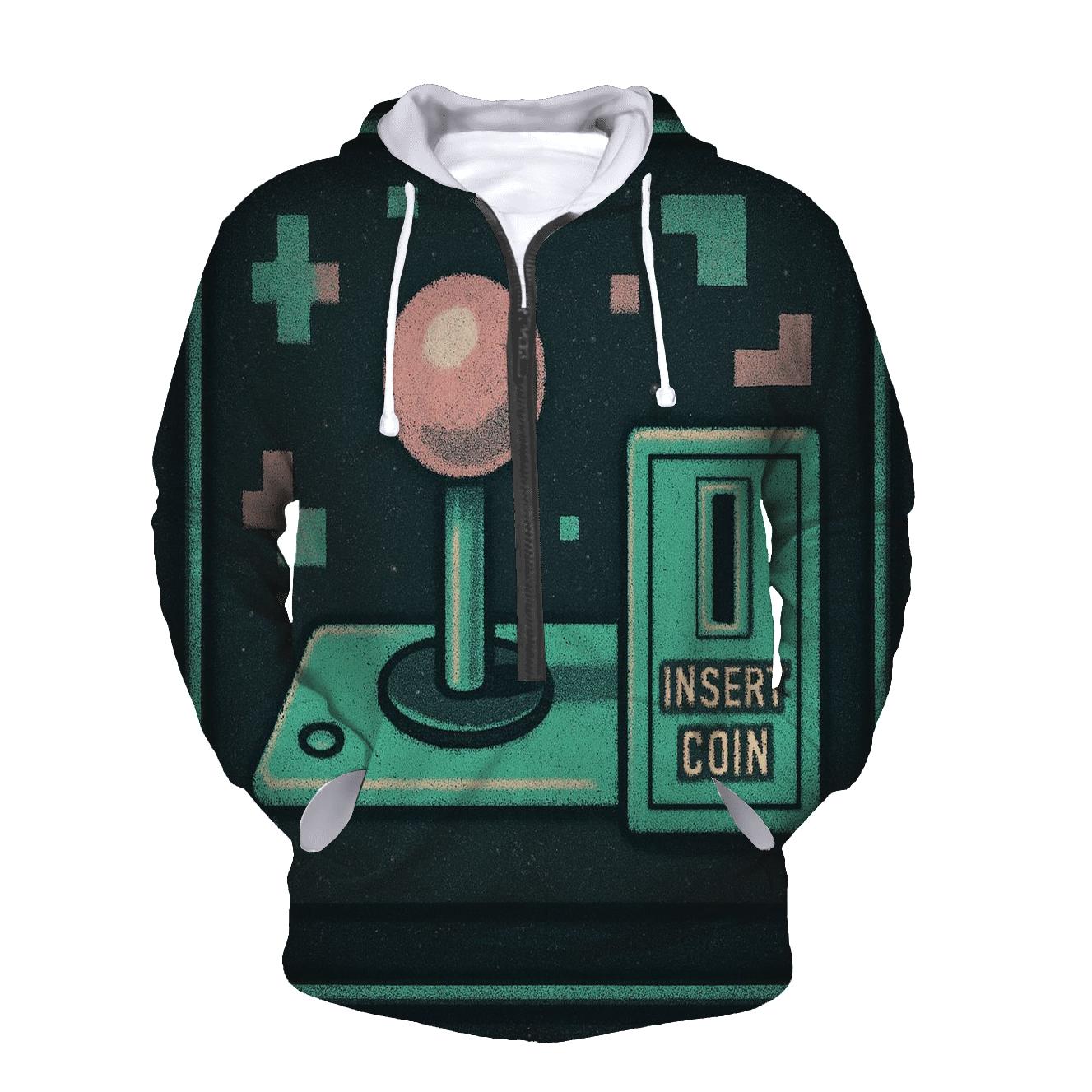 Classic Arcade Pixel Scene heavyweight hoodies