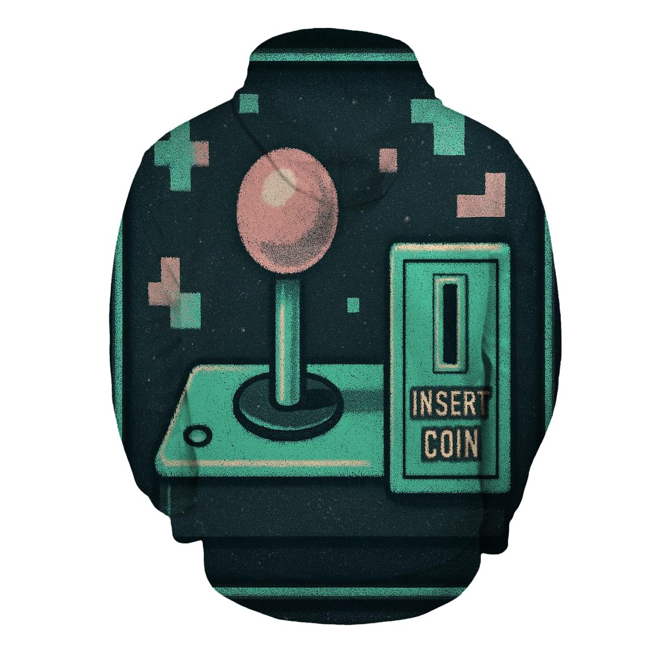 Classic Arcade Pixel Scene heavyweight hoodies