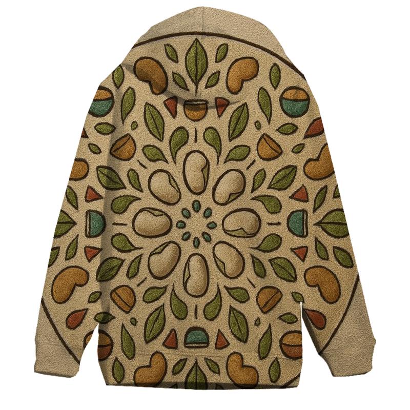 Bean Mandala Convergence printed hoodies