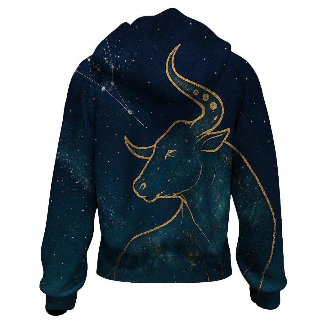 Celestial Taurus Bull Constellation premium hoodies
