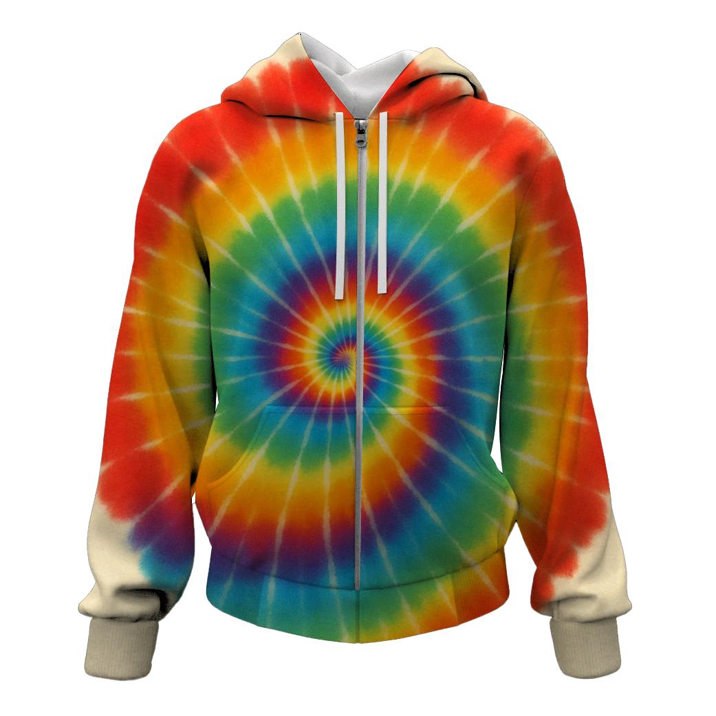 Spiral Rainbow Whorl premium hoodies